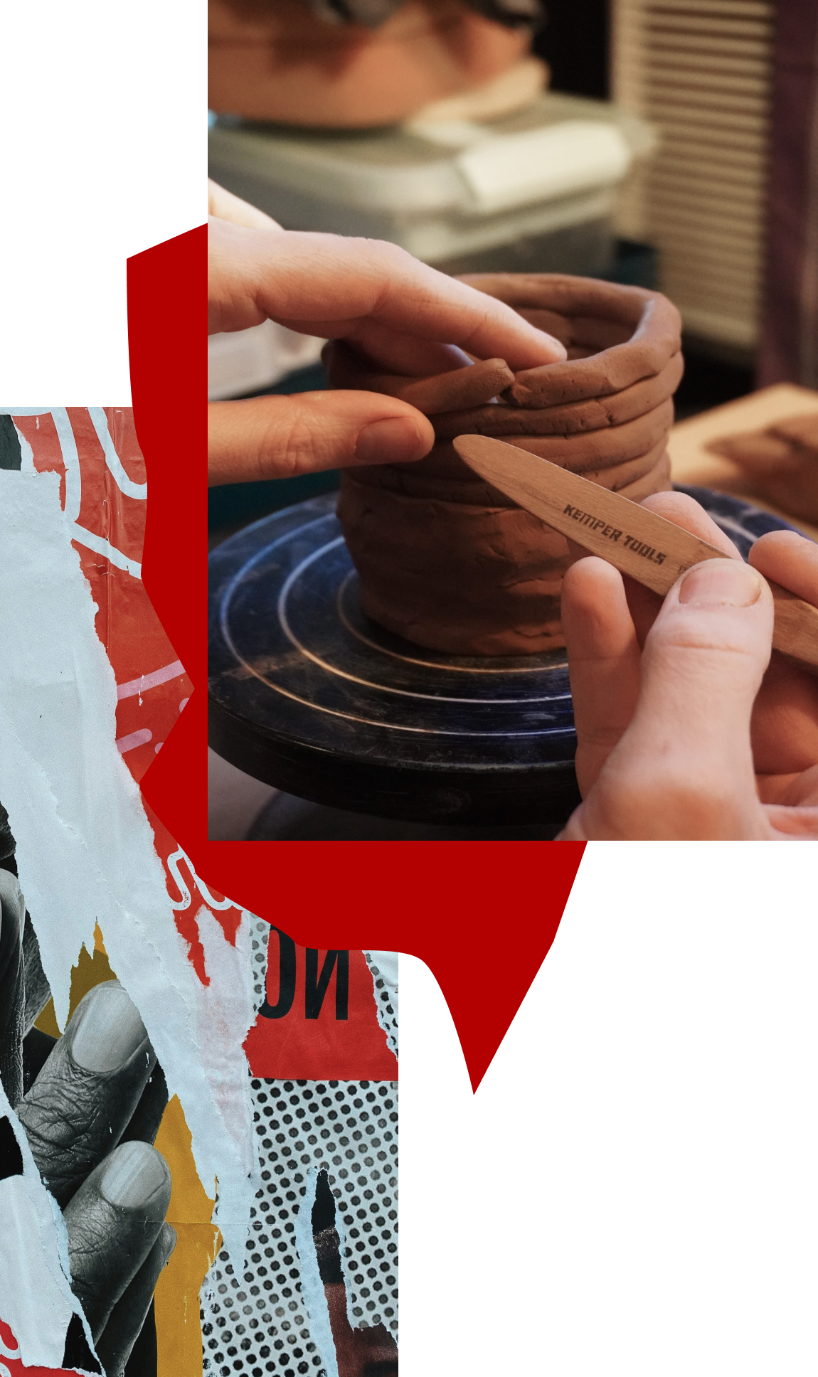 Artists working with clay